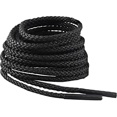 IRONLACE Atacadores redondos para botas clássicas, inquebráveis e extra resistentes, cordões para sapatos, fabricados com fibras 100% avançadas, 1 par, castanho ou preto, vários comprimentos IRONLACE Atacadores redondos para botas clássicas, inquebráveis e extra resistentes, cordões para sapatos, fabricados com fibras 100% avançadas, 1 par, castanho ou preto, vários comprimentos