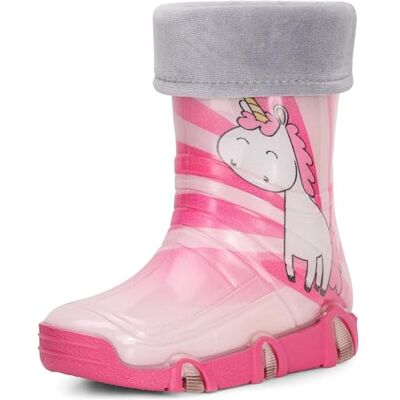 Ladeheid Botas de água forradas unissexo para crianças sapatos resistentes à água botas de borracha calçado de chuva para meninos e meninas Swk30 Ladeheid Botas de água forradas unissexo para crianças sapatos resistentes à água botas de borracha calçado de chuva para meninos e meninas Swk30