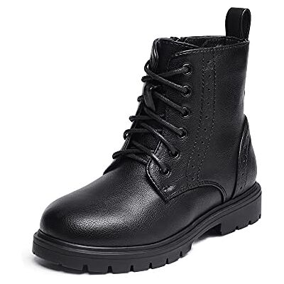 DREAM PAIRS KIDS Botas de neve inverno meninas meninos moda com fecho de correr sola antiderrapante KBO211, tamanho 28,5, preto/PU, KBO211 DREAM PAIRS KIDS Botas de neve inverno meninas meninos moda com fecho de correr sola antiderrapante KBO211, tamanho 28,5, preto/PU, KBO211