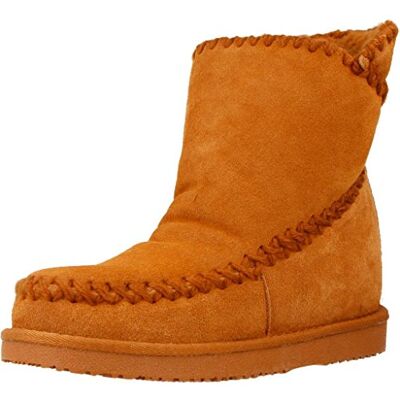 GIOSEPPO Botins dourados de estilo australiano com cunha interna para mulher 42114 GIOSEPPO Botins dourados de estilo australiano com cunha interna para mulher 42114