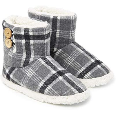 Dunlop Chinelos de Casa para Mulher Alta, Pantufas com Forro Macio, Chinelos Botas de Inverno com Sola Antiderrapante 37-41 Dunlop Chinelos de Casa para Mulher Alta, Pantufas com Forro Macio, Chinelos Botas de Inverno com Sola Antiderrapante 37-41