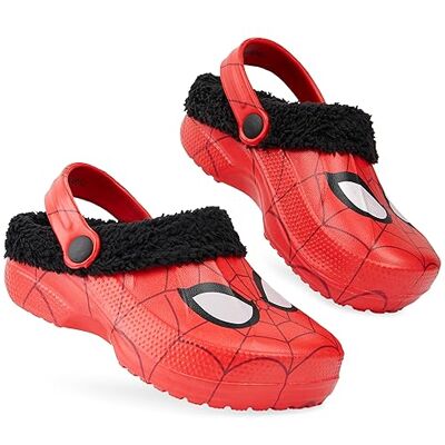 Marvel Spiderman Tamancos de inverno para crianças, antiderrapante e forro polar presente infantil (vermelho, 28/29 EU) Marvel Spiderman Tamancos de inverno para crianças, antiderrapante e forro polar presente infantil (vermelho, 28/29 EU)