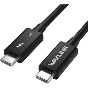 WAVLINK Cabo Thunderbolt 5, 120 Gbps e 240W, suporte 8K/16K, compatível com TB4/3/USB4/3, ideal para jogos, portáteis, monitores e docks WAVLINK Cabo Thunderbolt 5, 120 Gbps e 240W, suporte 8K/16K, compatível com TB4/3/USB4/3, ideal para jogos, portáteis, monitores e docks