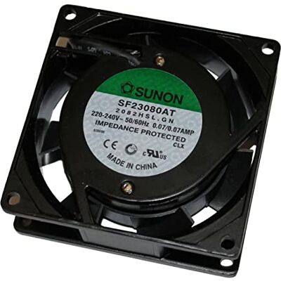 Sunon Fan 230 V AC 14 W 80 x 80 x 25 mm 29 m³/h 2300 U/Min 29 m³/h SF23080AT2082HSL Sunon Fan 230 V AC 14 W 80 x 80 x 25 mm 29 m³/h 2300 U/Min 29 m³/h SF23080AT2082HSL