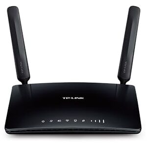 TP-Link TL-MR6400 Router 4G LTE WiFi (Cat 4), velocidade até 300 Mbps, MicroSim, porta Ethernet LAN/WAN, antena desmontável, sem configuração, compatível com todos os operadores, cor preta TP-Link TL-MR6400 Router 4G LTE WiFi (Cat 4), velocidade até 300 Mbps, MicroSim, porta Ethernet LAN/WAN, antena desmontável, sem configuração, compatível com todos os operadores, cor preta