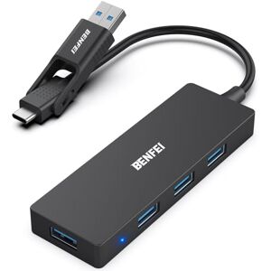 BENFEI Concentrador de dados ultra plano USB 3.0 de 4 portas, USB C Hub com 4 portas USB 3.0, adaptador USB 3.0, divisor de 5 Gbps, compatível com iPhone 15 Pro/MAX, MacBook Pro/Air 2023, iPad Pro, BENFEI Concentrador de dados ultra plano USB 3.0 de 4 portas, USB C Hub com 4 portas USB 3.0, adaptador USB 3.0, divisor de 5 Gbps, compatível com iPhone 15 Pro/MAX, MacBook Pro/Air 2023, iPad Pro,
