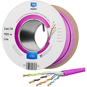 HB-DIGITAL 100m Cabo de rede cat.7A Cabo de instalação LAN AWG23/1 Roxo Cabo cat7 cobre profissional S/FTP PIMF LSZH Livre de halogênios RoHS-Compliant Cabo de dados Ethernet 10Gbit 1000MHz HB-DIGITAL 100m Cabo de rede cat.7A Cabo de instalação LAN AWG23/1 Roxo Cabo cat7 cobre profissional S/FTP PIMF LSZH Livre de halogênios RoHS-Compliant Cabo de dados Ethernet 10Gbit 1000MHz
