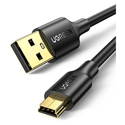 UGREEN Cabo Mini USB 2.0 tipo A a tipo B de alta velocidade de dados (3 m) Compatível com PS3 disco rígido externo herói 4 microfone Blue Yeti câmaras digitais leitores de MP3 DVD UGREEN Cabo Mini USB 2.0 tipo A a tipo B de alta velocidade de dados (3 m) Compatível com PS3 disco rígido externo herói 4 microfone Blue Yeti câmaras digitais leitores de MP3 DVD