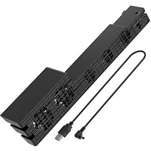 DollaTek Ventoinha de refrigeração de temperatura Super Turbo com 5 ventiladores externos USB com cabo USB preto para consola de jogos PS4 Pro DollaTek Ventoinha de refrigeração de temperatura Super Turbo com 5 ventiladores externos USB com cabo USB preto para consola de jogos PS4 Pro