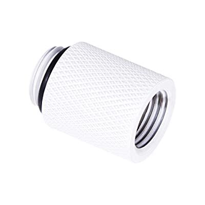 Alphacool Cabo de extensão de gelo (20 mm, G1/4 AG a G1/4 IG, conexão de refrigeração a água), cor branca Alphacool Cabo de extensão de gelo (20 mm, G1/4 AG a G1/4 IG, conexão de refrigeração a água), cor branca