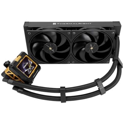 Thermalright FW 240 Preto CPU refrigeração a água com 2 ventoinhas PWM, ecrã LCD IPS 320 x 240, refrigeração AIO 240, refrigerador líquido para CPU AMD/Intel PC Aio: AM4/AM5/LGA1700 Thermalright FW 240 Preto CPU refrigeração a água com 2 ventoinhas PWM, ecrã LCD IPS 320 x 240, refrigeração AIO 240, refrigerador líquido para CPU AMD/Intel PC Aio: AM4/AM5/LGA1700