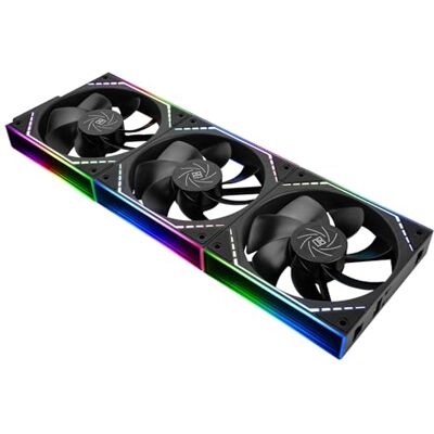 Thermalright TL-M12QR X3 Ventilador de CPU de 120 mm, conector PWM, refrigeração silenciosa do computador com rolamento S-FDB, ventilador de PC com efeito de luz de espelho ARGB, baixo ruído, preto Thermalright TL-M12QR X3 Ventilador de CPU de 120 mm, conector PWM, refrigeração silenciosa do computador com rolamento S-FDB, ventilador de PC com efeito de luz de espelho ARGB, baixo ruído, preto