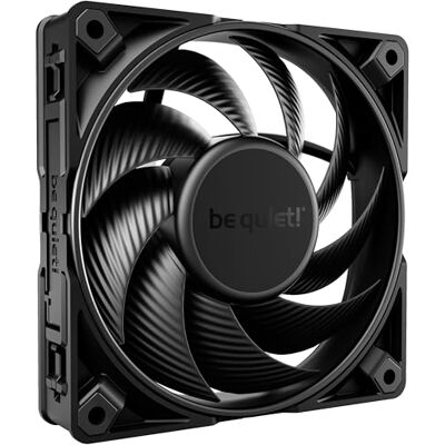 be quiet! Silent Wings Pro 4 ventilador PWM de 120 mm, pás otimizadas, desempenho excecionalmente alto, interruptor de velocidade para velocidade máxima PWM, preto, be quiet! Silent Wings Pro 4 ventilador PWM de 120 mm, pás otimizadas, desempenho excecionalmente alto, interruptor de velocidade para velocidade máxima PWM, preto,