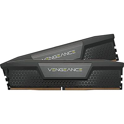 Corsair Vengeance DDR5 32 GB (2 x 16 GB) até 6000 MHz Intel RAM Memória de jogos de mesa, compatível com Intel XMP 3.0, CL30, preto, CMK32GX5M2B6000C30 Corsair Vengeance DDR5 32 GB (2 x 16 GB) até 6000 MHz Intel RAM Memória de jogos de mesa, compatível com Intel XMP 3.0, CL30, preto, CMK32GX5M2B6000C30
