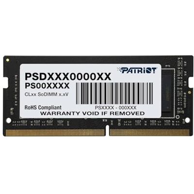 Patriot Memory Série Signature SODIMM memória RAM DDR4 3200 MHz PC4-25600 32 GB (1 x 32 GB) C22 PSD432G32002S Patriot Memory Série Signature SODIMM memória RAM DDR4 3200 MHz PC4-25600 32 GB (1 x 32 GB) C22 PSD432G32002S