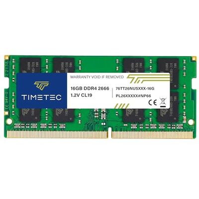 Timetec Premium 16 GB DDR4 2666 MHz (DDR4-2666) PC4-21300 (PC4-2666V) Não ECC Sem buffer 1,2 V CL19 2Rx8 Dual Rank 260 Pin SODIMM Laptop Notebook PC Módulo de Memória RAM Atualização Timetec Premium 16 GB DDR4 2666 MHz (DDR4-2666) PC4-21300 (PC4-2666V) Não ECC Sem buffer 1,2 V CL19 2Rx8 Dual Rank 260 Pin SODIMM Laptop Notebook PC Módulo de Memória RAM Atualização