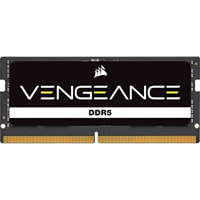 Corsair Vengeance SODIMM DDR5 RAM 24 GB (1 x 24 GB) até 5600 MHz CL48-48-48-90, 1,1 V Intel XMP 3,0 memória do portátil, preto (CMSX24GX5M1A5600C48) Corsair Vengeance SODIMM DDR5 RAM 24 GB (1 x 24 GB) até 5600 MHz CL48-48-48-90, 1,1 V Intel XMP 3,0 memória do portátil, preto (CMSX24GX5M1A5600C48)
