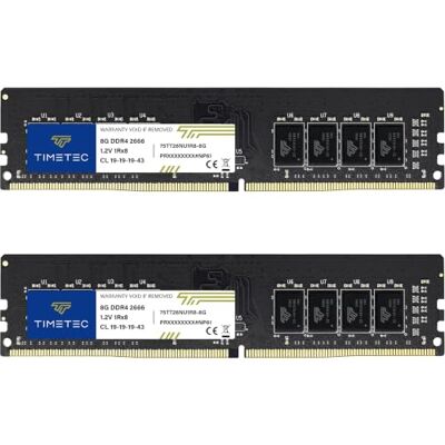 Timetec Hynix IC DDR4 2666 MHz PC4-21300 Unbuffered Non-ECC 1,2 V CL19 1Rx8 Single Rank 288 Pin UDIMM Desktop Memory RAM Module Upgrade (16 GB x 2)) Timetec Hynix IC DDR4 2666 MHz PC4-21300 Unbuffered Non-ECC 1,2 V CL19 1Rx8 Single Rank 288 Pin UDIMM Desktop Memory RAM Module Upgrade (16 GB x 2))