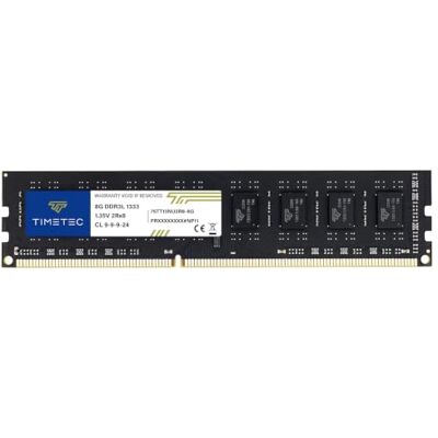 Timetec 8 GB DDR3 / DDR3L 1333 MHz PC3-10600 Non-ECC Unbuffered 1,5 V / 1,35 V CL9 2Rx8 Dual Rank 240 Pin UDIMM memória RAM módulo de atualização para PC computador de secretária Timetec 8 GB DDR3 / DDR3L 1333 MHz PC3-10600 Non-ECC Unbuffered 1,5 V / 1,35 V CL9 2Rx8 Dual Rank 240 Pin UDIMM memória RAM módulo de atualização para PC computador de secretária