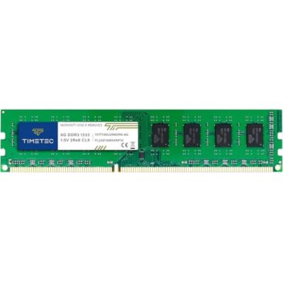 Timetec 8 GB DDR3 1333 MHz PC3-10600 sem ECC sem buffer 1,5 V CL9 2Rx8 Dual Rank 240 Pin UDIMM módulo RAM de memória de computador atualização Timetec 8 GB DDR3 1333 MHz PC3-10600 sem ECC sem buffer 1,5 V CL9 2Rx8 Dual Rank 240 Pin UDIMM módulo RAM de memória de computador atualização