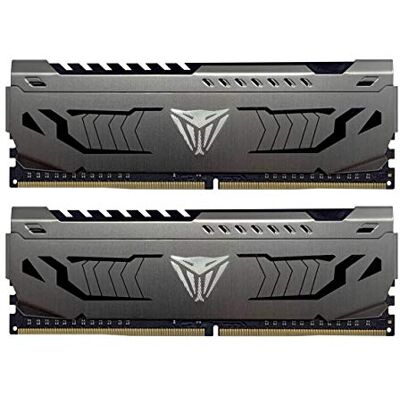 Patriot Memory Viper Steel DDR4 3600 16GB (2x8GB) CL18 Kit de Memória RAM de Alto Desempenho Cinza Patriot Memory Viper Steel DDR4 3600 16GB (2x8GB) CL18 Kit de Memória RAM de Alto Desempenho Cinza