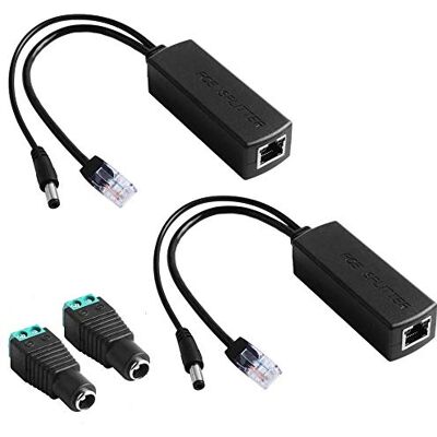 GEEEKPI - 48Vto12V PoE splitter - 12V saída - PoE splitter GEEEKPI - 48Vto12V PoE splitter - 12V saída - PoE splitter
