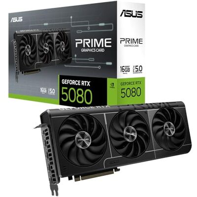 Asus Prime GeForce RTX 5080 16GB GDDR7 Placa gráfica compatível com SFF Nvidia GeForce RTX5080, SFF Ready, interruptor duplo BIOS, PCIe 5.0, 1 x HDMI 2.1b, 3X DisplayPort 2.1a, PRIME-RTX5080-16G Asus Prime GeForce RTX 5080 16GB GDDR7 Placa gráfica compatível com SFF Nvidia GeForce RTX5080, SFF Ready, interruptor duplo BIOS, PCIe 5.0, 1 x HDMI 2.1b, 3X DisplayPort 2.1a, PRIME-RTX5080-16G