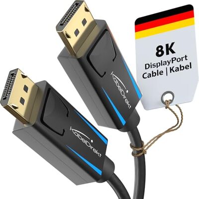 KabelDirekt cabo DisplayPort 8K/60Hz 2m - Jogos UHD - VESA KabelDirekt cabo DisplayPort 8K/60Hz 2m - Jogos UHD - VESA