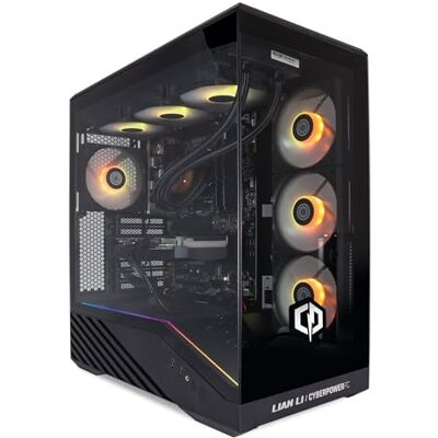 CYBERPOWERPC Luxe Gaming PC AMD Ryzen 7 5700X, Nvidia RTX 5070 12GB, 32GB RAM, 1TB SSD NVMe, 650W 80+ PSU, Wi-Fi, Refrigeração Líquida CPU, Windows 11, Ark RGB CYBERPOWERPC Luxe Gaming PC AMD Ryzen 7 5700X, Nvidia RTX 5070 12GB, 32GB RAM, 1TB SSD NVMe, 650W 80+ PSU, Wi-Fi, Refrigeração Líquida CPU, Windows 11, Ark RGB
