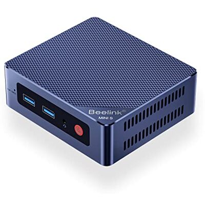 Beelink Mini S12 Mini PC, Intel N95, 12 GB de RAM LPDDR5, SSD de 480 GB até 3,4 GHz, e é compatível com HDMI, Wi-Fi 5, BT4.2, RJ45 de 2,5 Gb, Windows 11, Wake-on-LAN e ignição automática Beelink Mini S12 Mini PC, Intel N95, 12 GB de RAM LPDDR5, SSD de 480 GB até 3,4 GHz, e é compatível com HDMI, Wi-Fi 5, BT4.2, RJ45 de 2,5 Gb, Windows 11, Wake-on-LAN e ignição automática