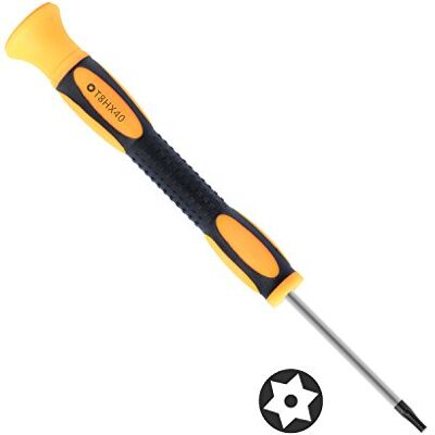 Neuftech Torx T8 Ferramenta de reparação de chave de fenda Screwdriver para Xbox 360 Jogos controlador com fios e sem fios preto com amarelo Neuftech Torx T8 Ferramenta de reparação de chave de fenda Screwdriver para Xbox 360 Jogos controlador com fios e sem fios preto com amarelo