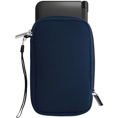kwmobile Capa compatível com consola Nintendo 3DS XL estojo de neoprene com fecho de correr em azul-marinho kwmobile Capa compatível com consola Nintendo 3DS XL estojo de neoprene com fecho de correr em azul-marinho