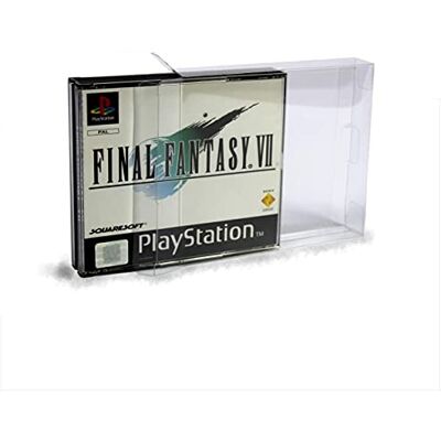 Link-e : 10 x estojo protetor de plástico para caixa de conjunto duplo compatível com consola Sony Playstation PS1 Link-e : 10 x estojo protetor de plástico para caixa de conjunto duplo compatível com consola Sony Playstation PS1