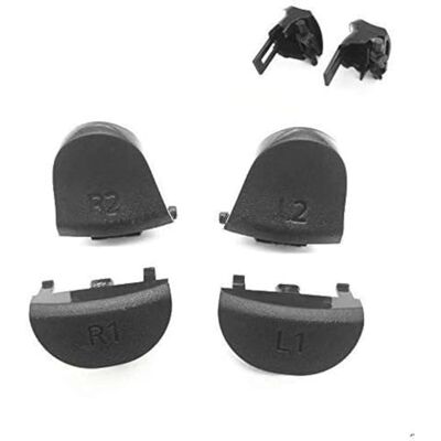 GGZone Botão de disparo de para-choques L1 R1 L2 R2 com mola de substituição para controlador PS4 Pro JDS 040 JDM 040 GGZone Botão de disparo de para-choques L1 R1 L2 R2 com mola de substituição para controlador PS4 Pro JDS 040 JDM 040
