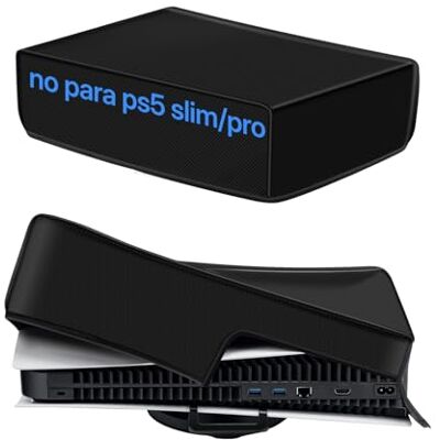 Mcbazel Capa contra pó protetor cobertura antipoeira para consola PS5 (Não para PS5 Slim/PS5 Pro) Mcbazel Capa contra pó protetor cobertura antipoeira para consola PS5 (Não para PS5 Slim/PS5 Pro)