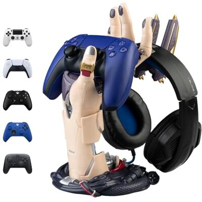 Grupo Erik Suporte para Comando Cyberpunk e Suporte para Auriculares Gaming Acessórios Gaming e Presente Gamer 16 x 20 x 27,5 cm Grupo Erik Suporte para Comando Cyberpunk e Suporte para Auriculares Gaming Acessórios Gaming e Presente Gamer 16 x 20 x 27,5 cm