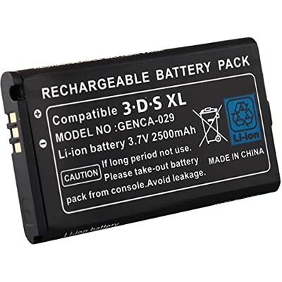 Link-e : bateria recarregável de substituição, 3,7 V 2500 mAh, chave de fenda incluída, compatível com a consola Nintendo 3DS XL Link-e : bateria recarregável de substituição, 3,7 V 2500 mAh, chave de fenda incluída, compatível com a consola Nintendo 3DS XL