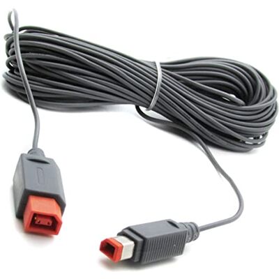 Link-e Cabo de extensão de 4,5 m barra de sensor compatível com a consola Nintendo Wii Link-e Cabo de extensão de 4,5 m barra de sensor compatível com a consola Nintendo Wii
