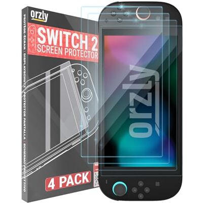 Orzly Protetor de ecrã para Nintendo Switch (Switch 2 2025 (20,06 cm)) Orzly Protetor de ecrã para Nintendo Switch (Switch 2 2025 (20,06 cm))