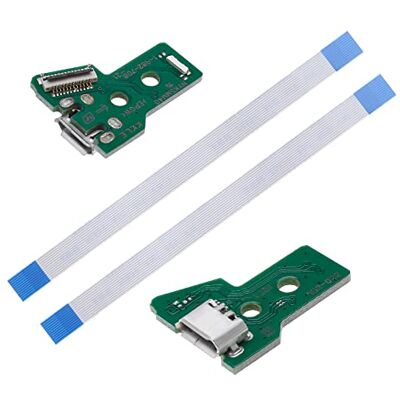 Create idea 2 peças placa de interface JDS-055 e cabo de fita de 12 pinos compatível com PS4 Pro e PS4 Slim controlador sem fios substituição porta de carregamento conjunto Create idea 2 peças placa de interface JDS-055 e cabo de fita de 12 pinos compatível com PS4 Pro e PS4 Slim controlador sem fios substituição porta de carregamento conjunto