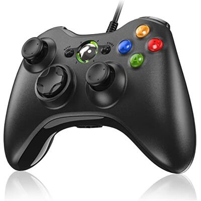 Diswoe Mando para Xbox 360, Mando PC, Wired Controlador con Doble Vibración USB Mando para Xbox 360/Xbox 360 Slim/PC(Win7/8/10/11/XP) Gamepad con Doble Vibración Control Preciso Diswoe Mando para Xbox 360, Mando PC, Wired Controlador con Doble Vibración USB Mando para Xbox 360/Xbox 360 Slim/PC(Win7/8/10/11/XP) Gamepad con Doble Vibración Control Preciso