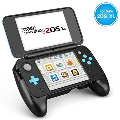 TNP Products TNP Nova Nintendo 2DS XL Punho protetor capa de borracha ergonómica antiderrapante com suporte para consola Nintendo 2DS XL LL modelo 2017 TNP Products TNP Nova Nintendo 2DS XL Punho protetor capa de borracha ergonómica antiderrapante com suporte para consola Nintendo 2DS XL LL modelo 2017