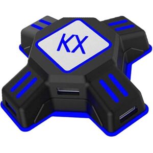 GZW-Shop Conversor de teclado e rato, adaptador KX de controlador de comando de jogo para rato / teclado portátil USB 2.0 compatível com PS4/XOne/NS Switch/PS3 GZW-Shop Conversor de teclado e rato, adaptador KX de controlador de comando de jogo para rato / teclado portátil USB 2.0 compatível com PS4/XOne/NS Switch/PS3