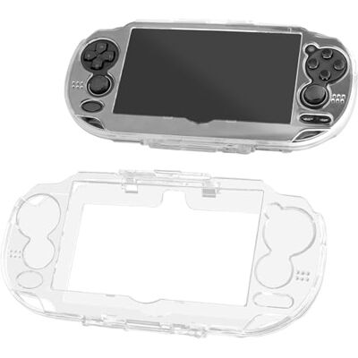 OSTENT Capa protetora de vidro transparente para Sony PS Vita PSV 1000 PCH-1000 OSTENT Capa protetora de vidro transparente para Sony PS Vita PSV 1000 PCH-1000