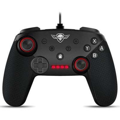 Spirit Of Gamer PGP Bluetooth Gamepad comandos Pro Gaming Controller Black sem fios recarregável através de USB controlo de aderência motores de vibração dupla automonomia de 12 horas Spirit Of Gamer PGP Bluetooth Gamepad comandos Pro Gaming Controller Black sem fios recarregável através de USB controlo de aderência motores de vibração dupla automonomia de 12 horas
