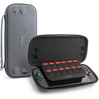 Spigen Funda Klasden Pouch 2 Compatible con Nintendo Switch 2 (2025) Gris Carbón Spigen Funda Klasden Pouch 2 Compatible con Nintendo Switch 2 (2025) Gris Carbón