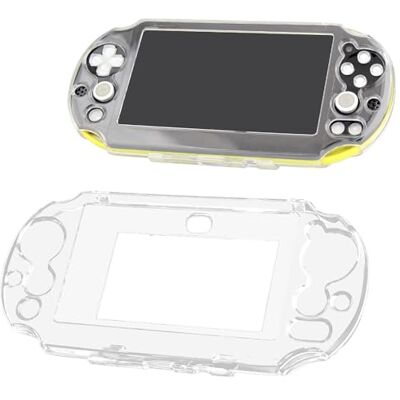OSTENT Capa protetora Clear Crystal Hard Guard Case compatível com Sony PS Vita PSV PCH-2000 OSTENT Capa protetora Clear Crystal Hard Guard Case compatível com Sony PS Vita PSV PCH-2000