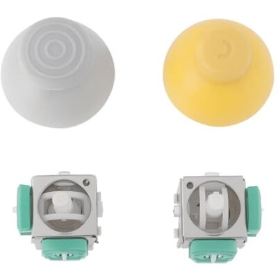 VGOL 2 joysticks analógicos compatíveis com Nintendo GameCube Joystick Cap de 22 x 19,1 mm 3D Joystick Controller Rocker Thumbsticks VGOL 2 joysticks analógicos compatíveis com Nintendo GameCube Joystick Cap de 22 x 19,1 mm 3D Joystick Controller Rocker Thumbsticks