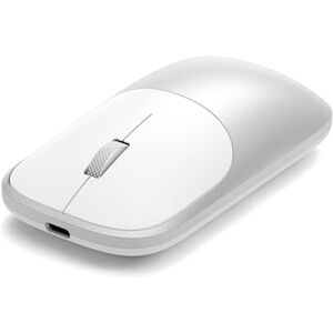 SATECHI Rato sem fios Slim EX em alumínio, multi-dispositivo Bluetooth e 2,4 GHz, recarregável USB-C, clique silencioso, design compacto e elegante para Mac, Windows e Android, prateado SATECHI Rato sem fios Slim EX em alumínio, multi-dispositivo Bluetooth e 2,4 GHz, recarregável USB-C, clique silencioso, design compacto e elegante para Mac, Windows e Android, prateado