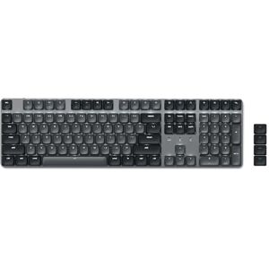 SATECHI Teclado mecânico Bluetooth SM3, 108 teclas QWERTY EUA com teclado numérico, retroiluminado e recarregável USB C para jogos e escritório, MacBook, portátil, PC e muito mais, cinzento escuro SATECHI Teclado mecânico Bluetooth SM3, 108 teclas QWERTY EUA com teclado numérico, retroiluminado e recarregável USB C para jogos e escritório, MacBook, portátil, PC e muito mais, cinzento escuro